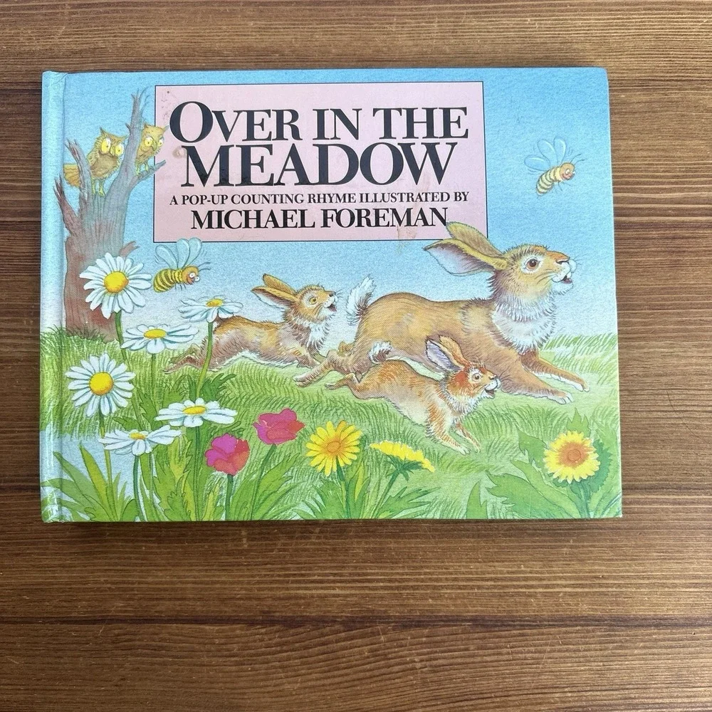 Over in the Meadow Pop-Up Book Michael Foreman HC Damaged Pop-Ups Counting